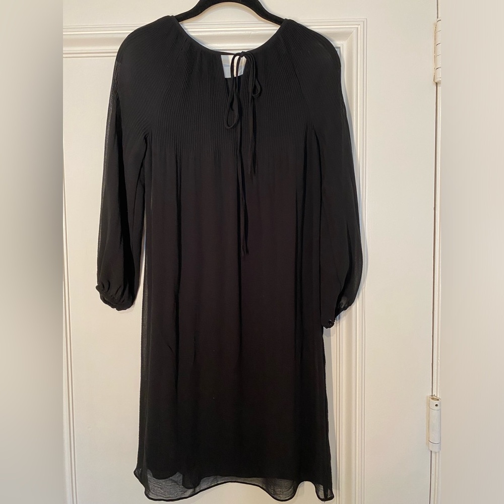 Black dress with sheer details